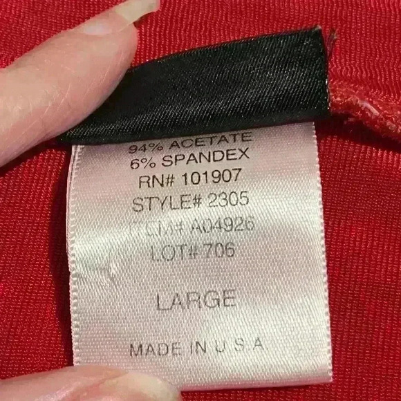 citiknits Slinky Jogger Running Jacket Full Zip Front Red Large Womens Y2K - Picture 6 of 6